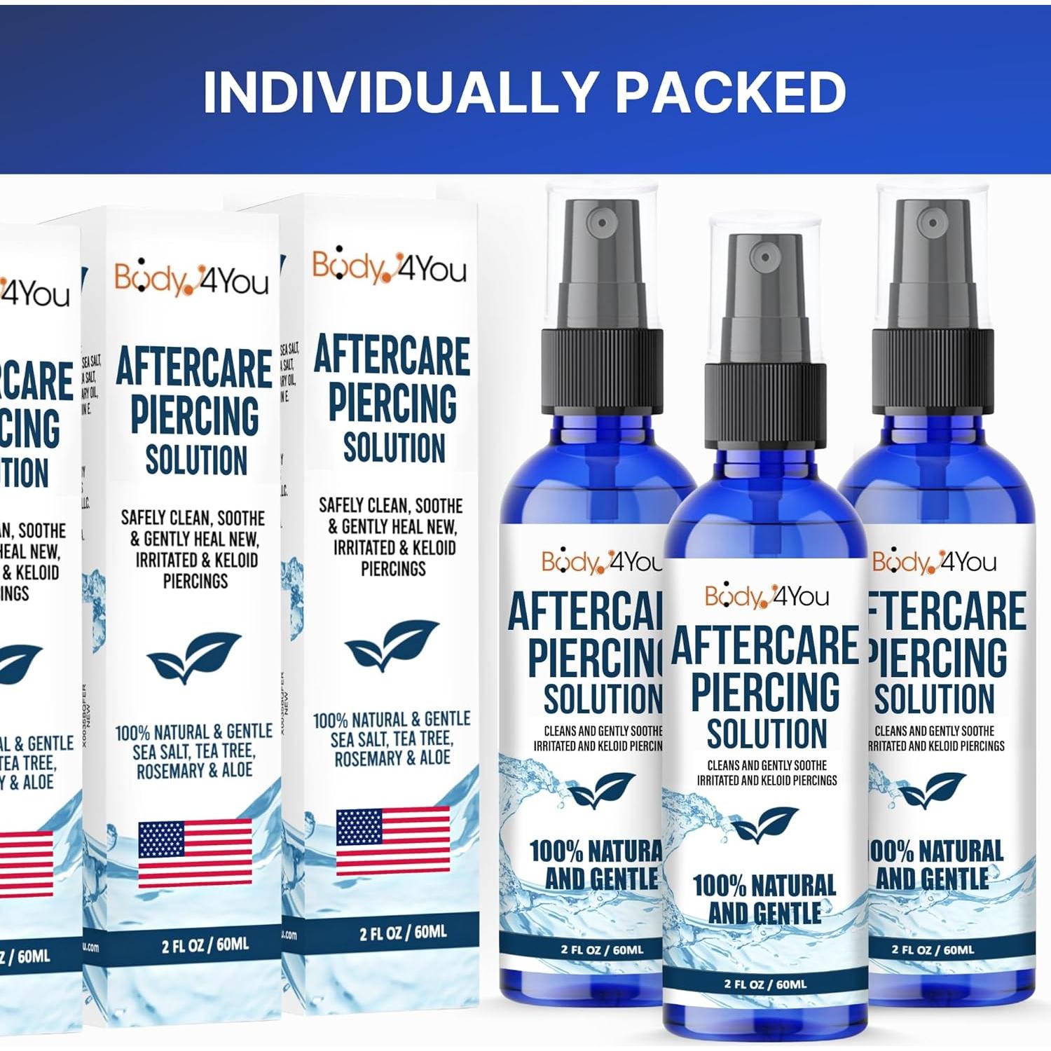 BodyJ4You Spray Salino Post-Piercing 60ml - Cuidado Natural