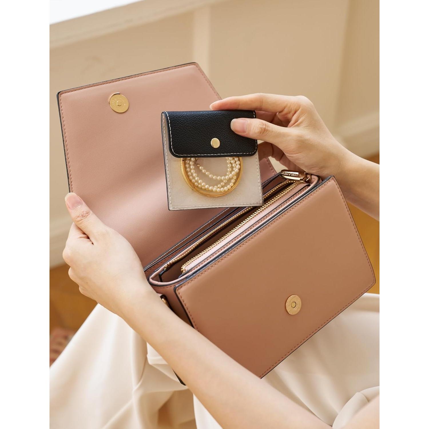 Organizador de Joyas de Viaje Popvibe Caja Compacta Negra