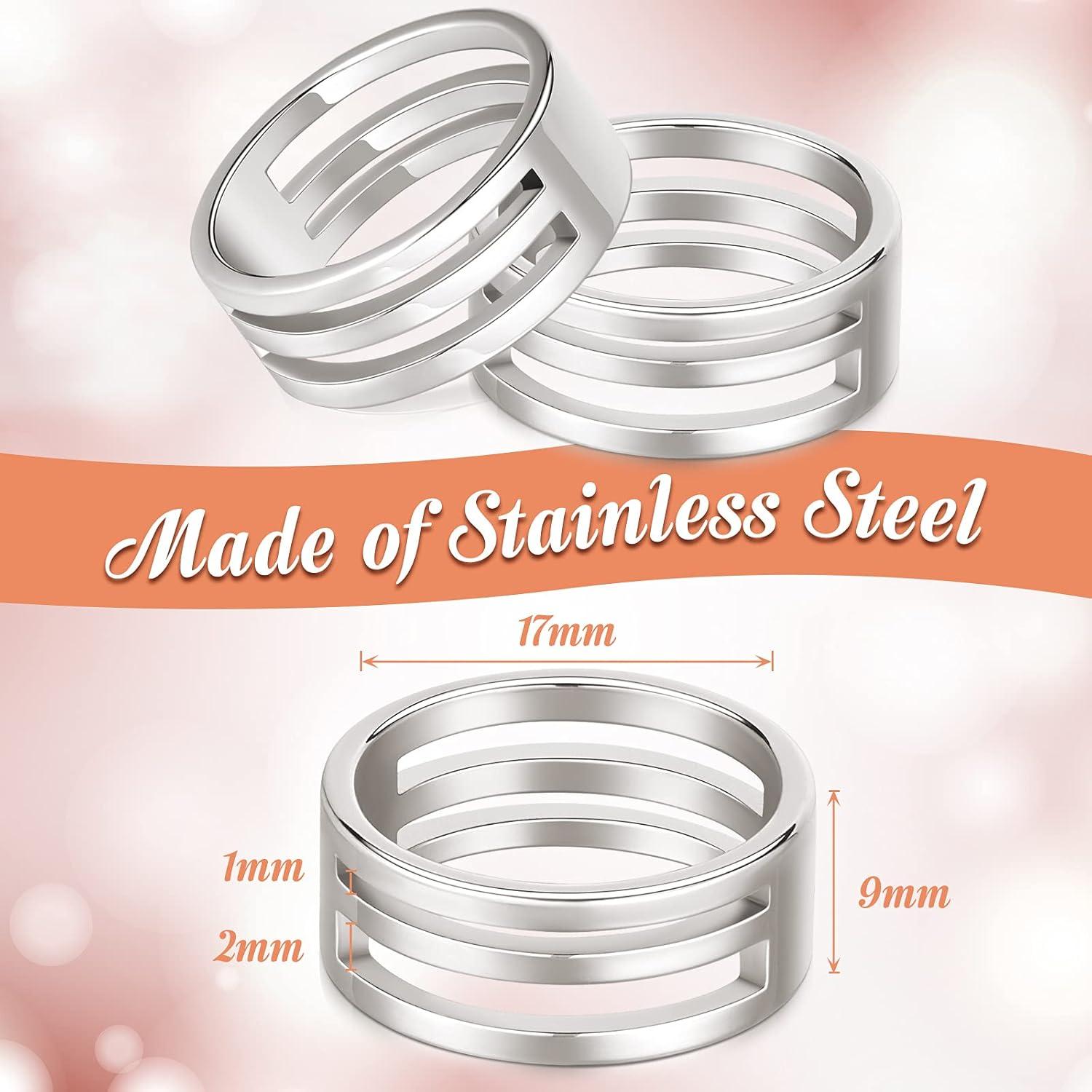 Hicarer 2 Piezas Abridores de Anillos de Salto Acero Inoxidable