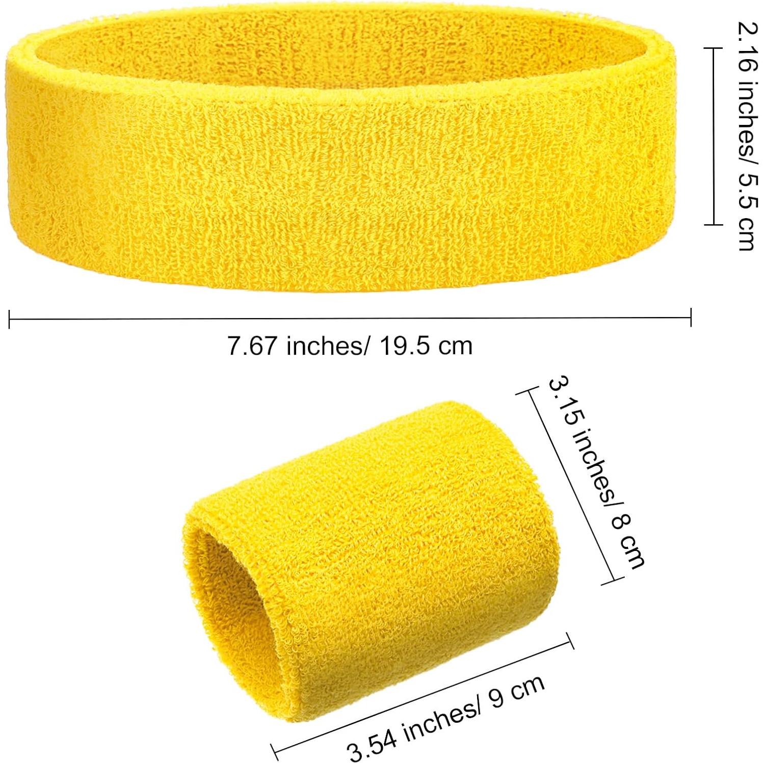 Conjunto de Muñequera y Diademas Skylety 24 Piezas Neón