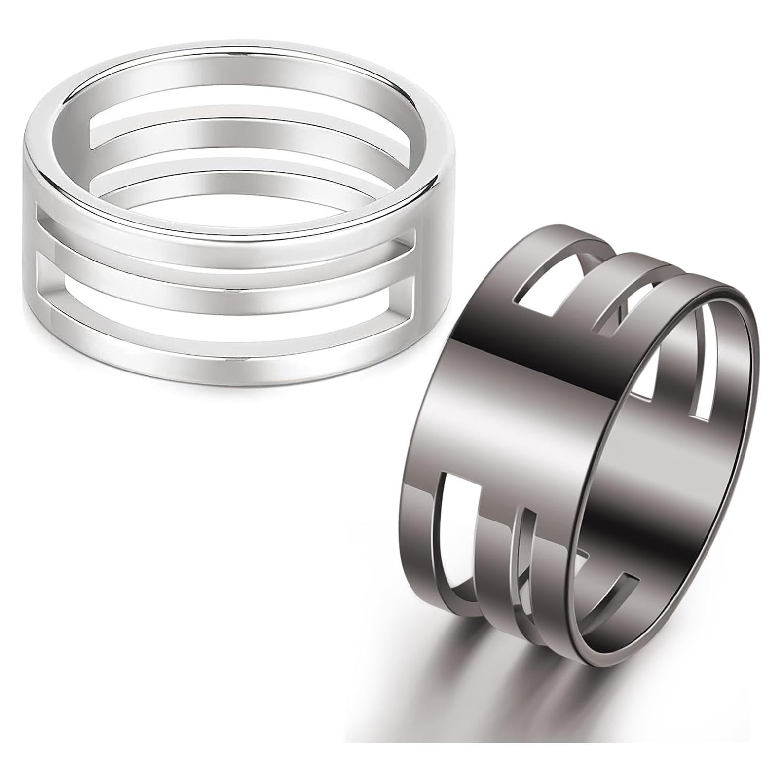 Hicarer 2 Piezas Abridores de Anillos de Salto Acero Inoxidable