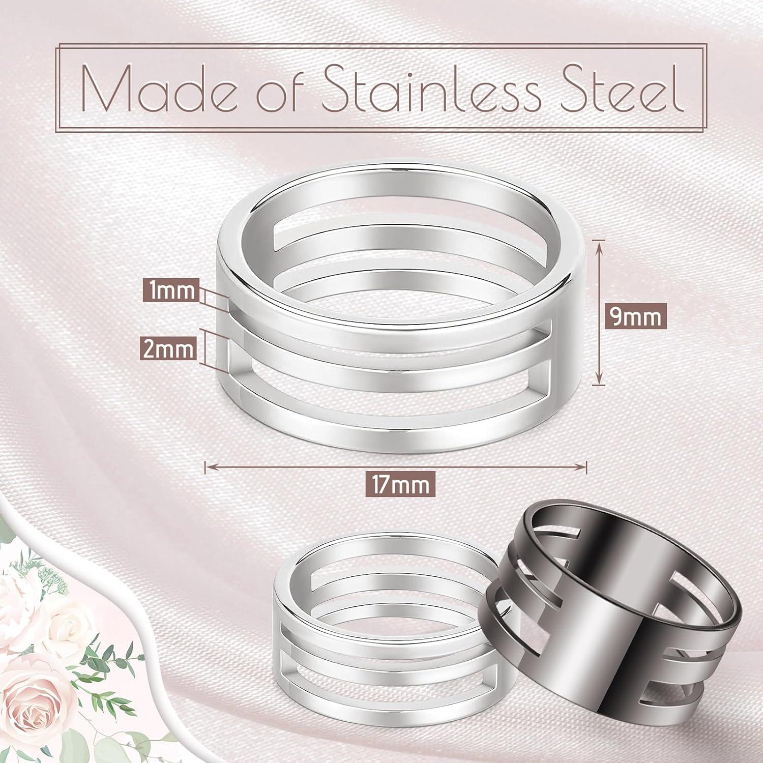 Hicarer 2 Piezas Abridores de Anillos de Salto Acero Inoxidable