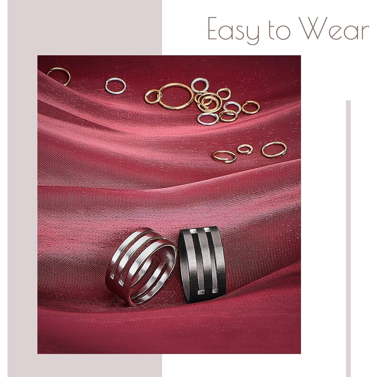 Hicarer 2 Piezas Abridores de Anillos de Salto Acero Inoxidable