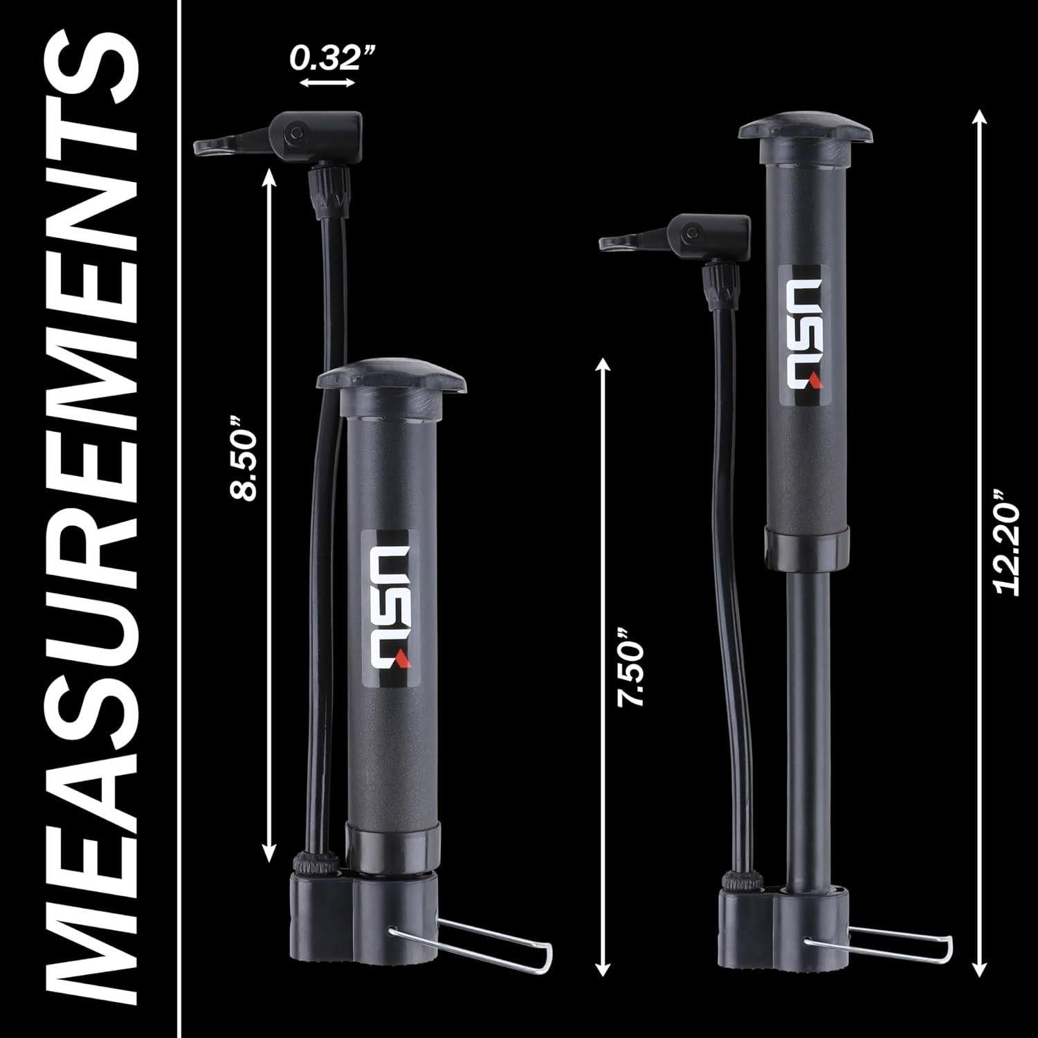 Bomba Infladora de Pelotas USU Metal - Manual, 5 Agujas