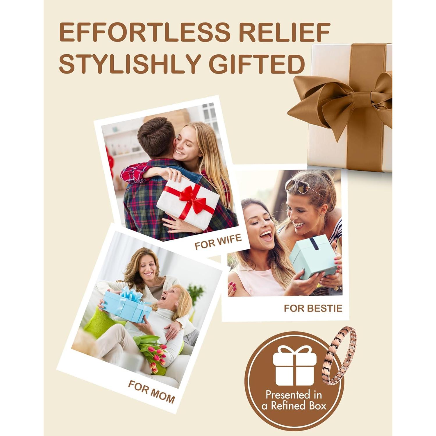 Pulsera Magnética de Cobre Feraco 99.99% Pura 2X Ajustable