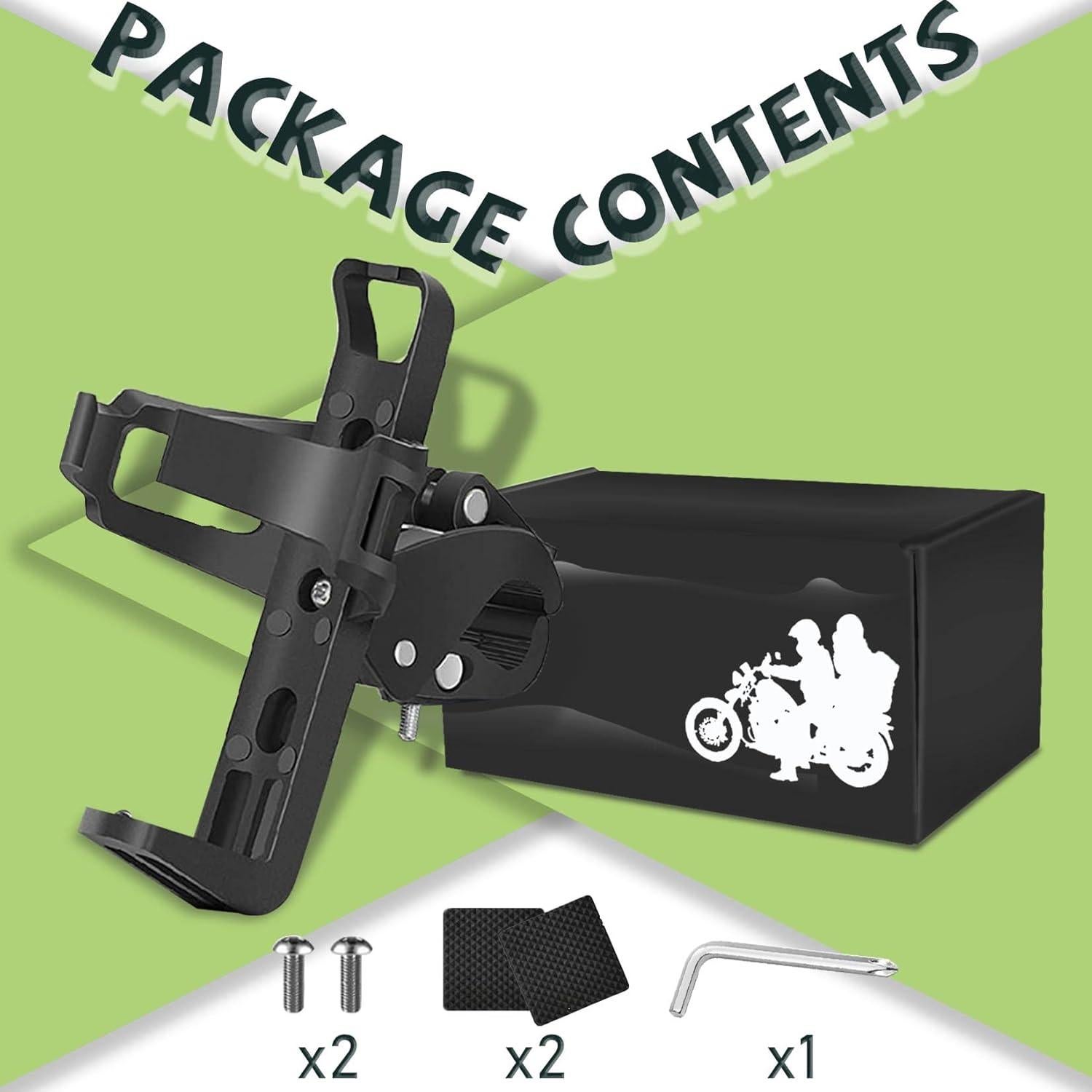 Soporte para Vaso GLDYTIMES Negro 360° para Scooter y Bicicleta