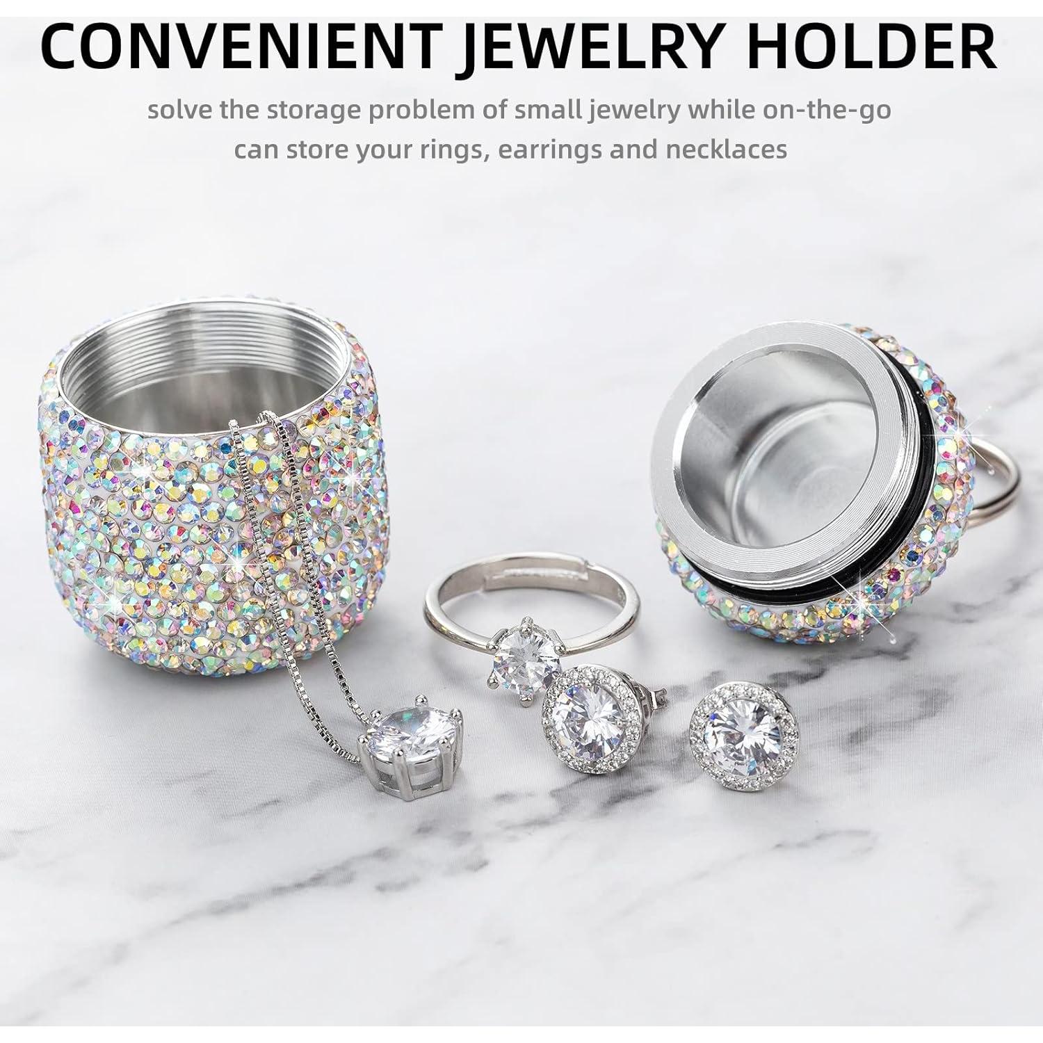 Organizador de Pastillas AB Diamond Colorido - Caja de Seguridad 3.1x6.6cm