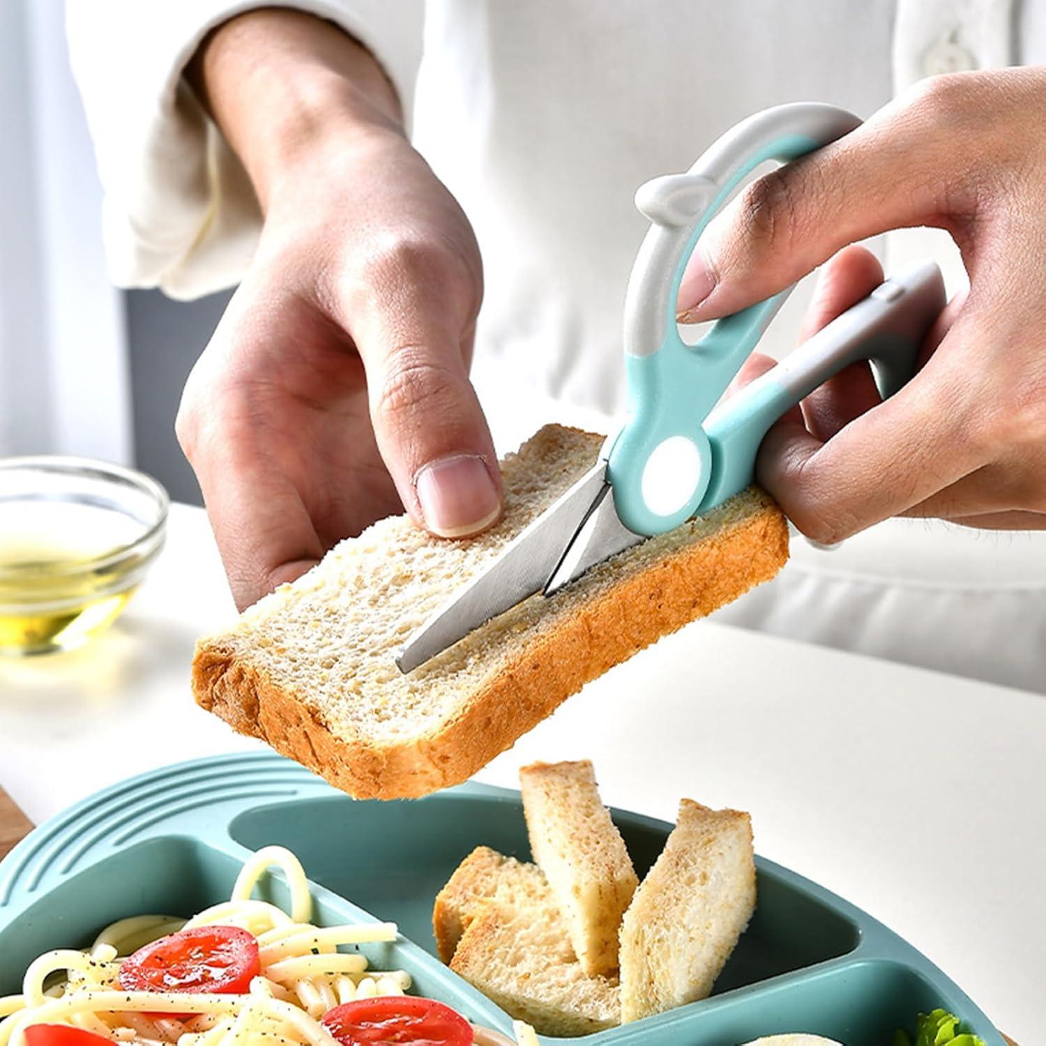 Tijeras para Bebés YOPPLIND con Caja de Viaje - Acero Inoxidable