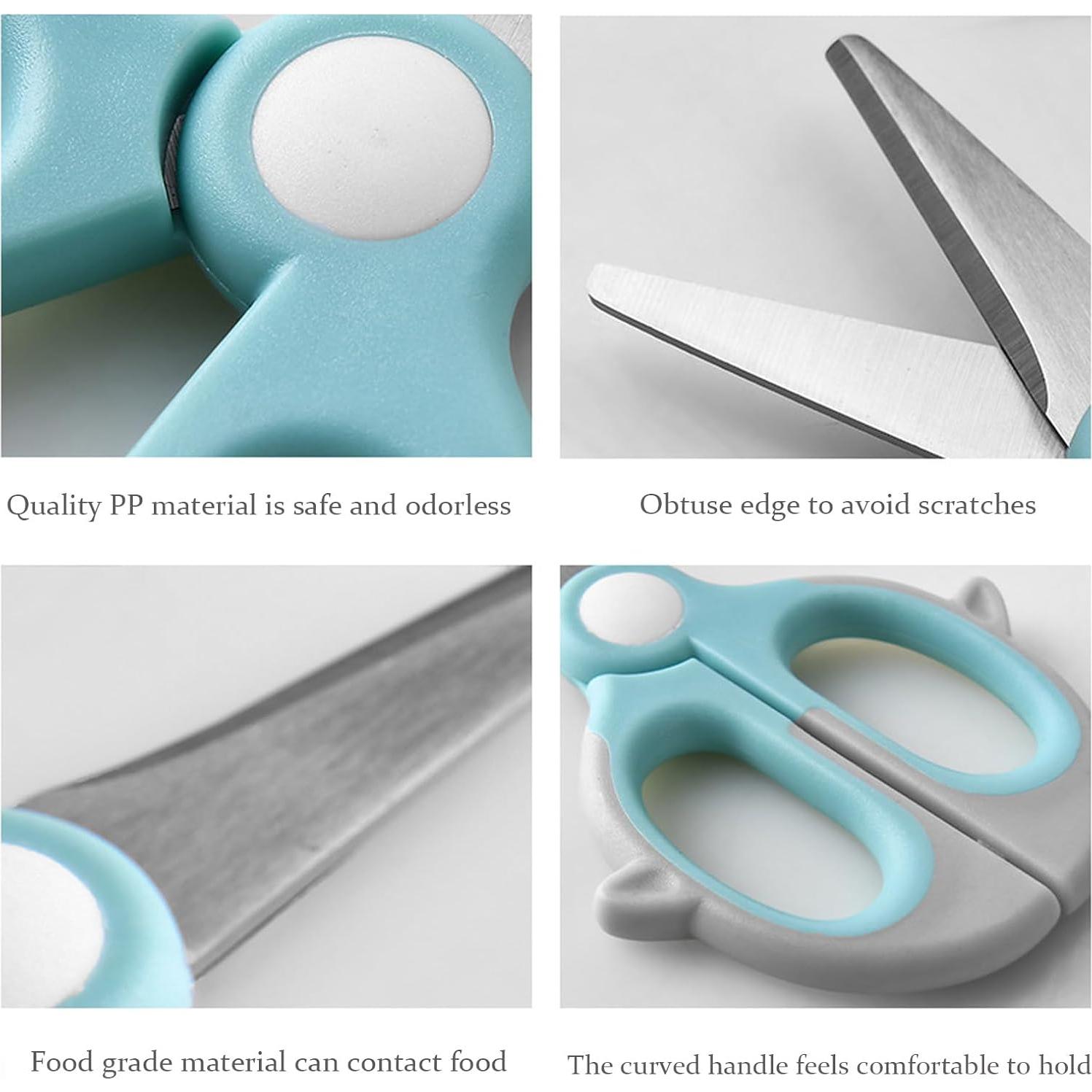 Tijeras para Bebés YOPPLIND con Caja de Viaje - Acero Inoxidable