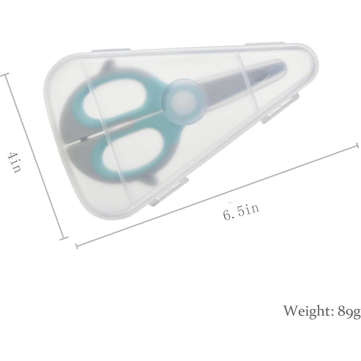 Tijeras para Bebés YOPPLIND con Caja de Viaje - Acero Inoxidable