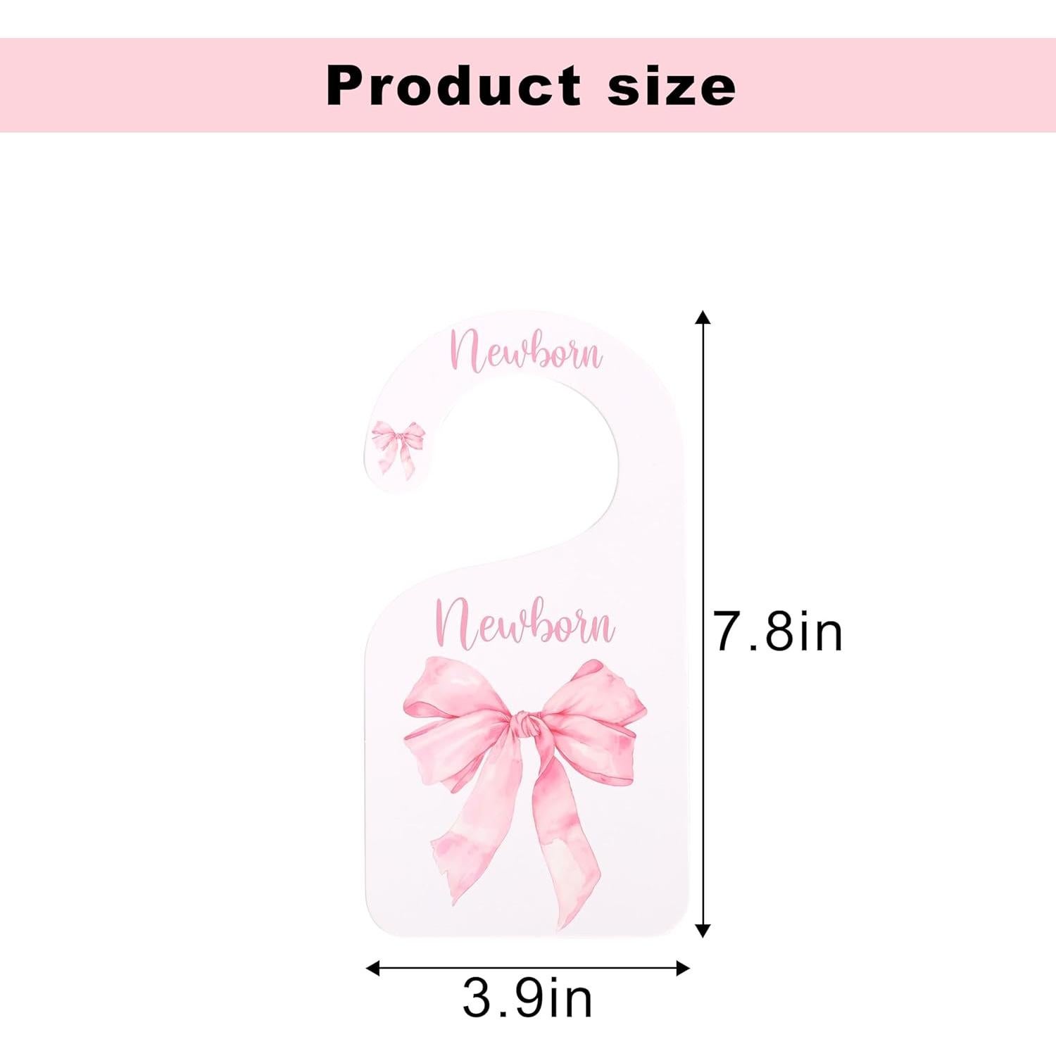 Divisores de Closet UOAOU Rosa para Bebé Niña con Lazo