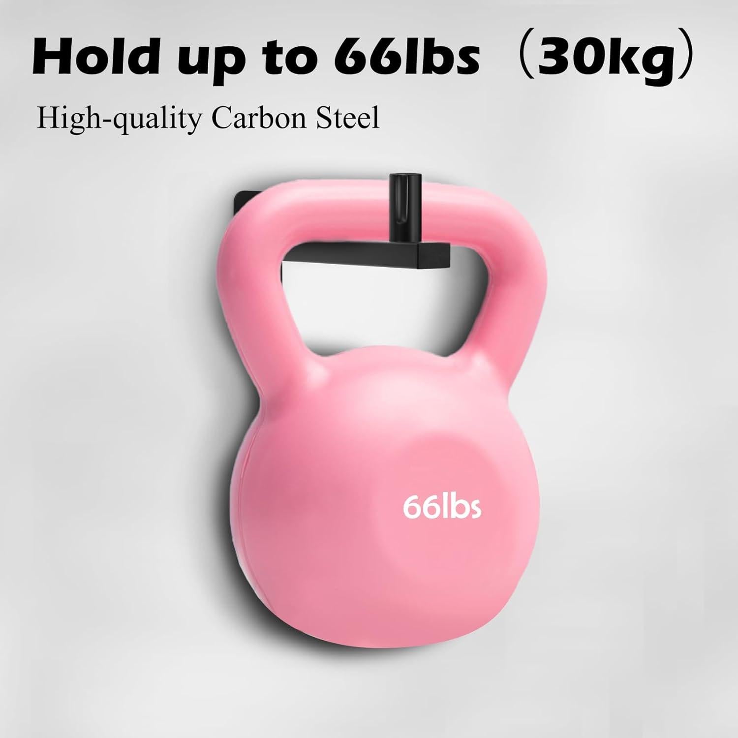 Soporte de Peluca Montado en Pared Lhysn 2 Pcs Metal Negro