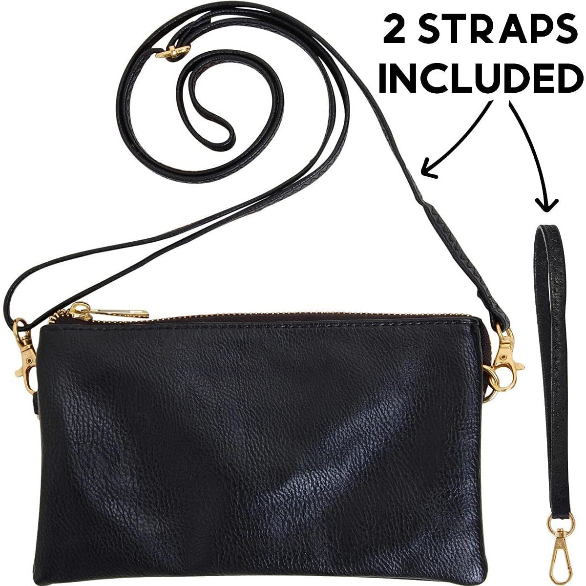 Cartera de Cuero Vegano Humble Chic NY para Mujeres - Negra