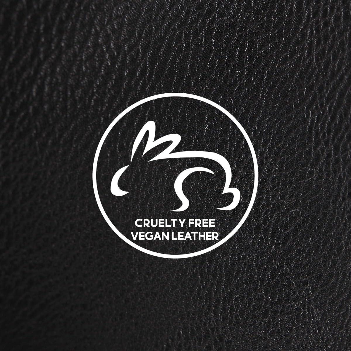 Cartera de Cuero Vegano Humble Chic NY para Mujeres - Negra