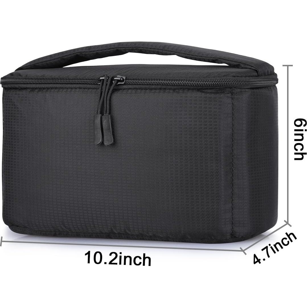 Bolsa de Cámara Plegable Acolchada S-ZONE para DSLR Negro