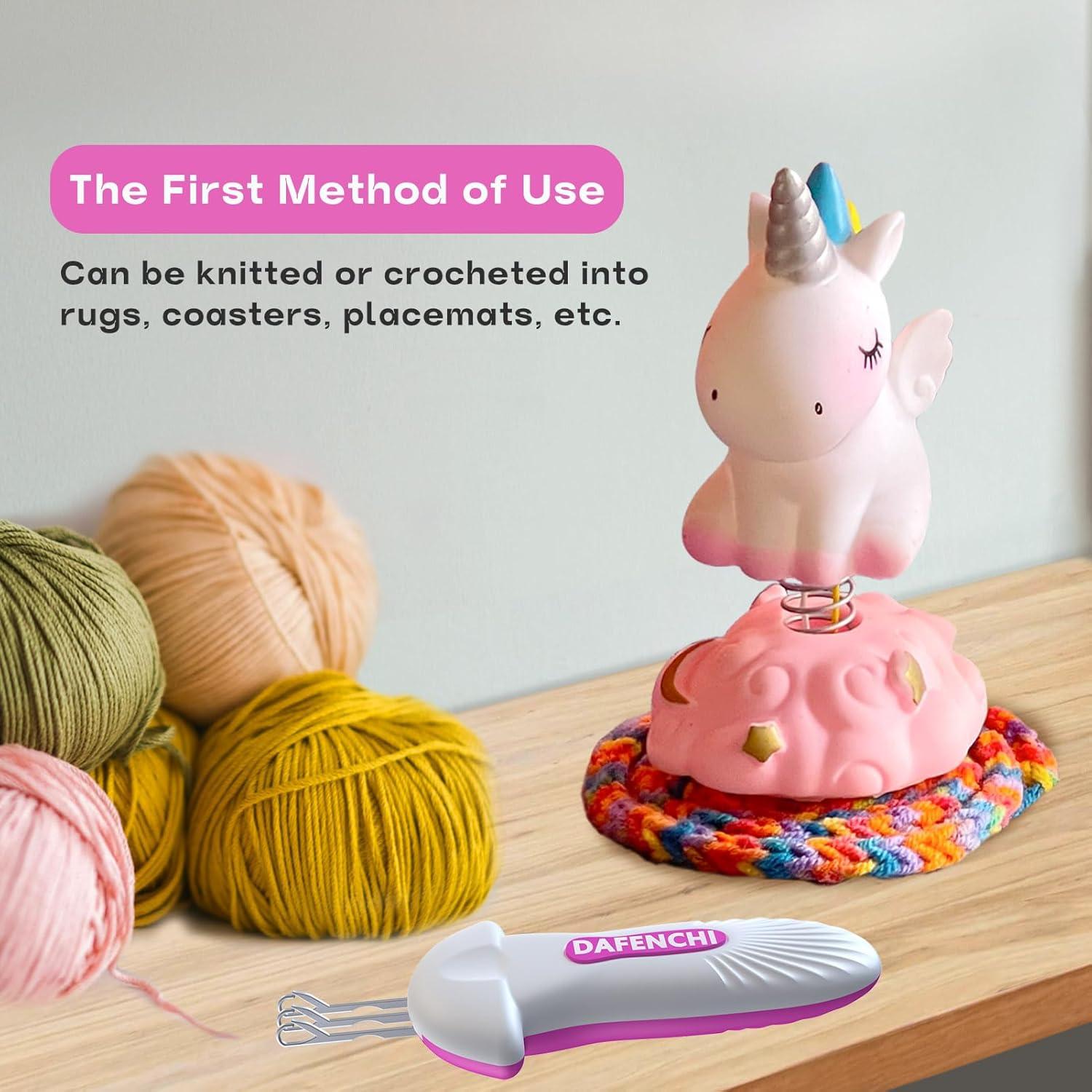 Ganchos de Tejer DAFENCHI 3 en 1 para Crochetar y Manualidades