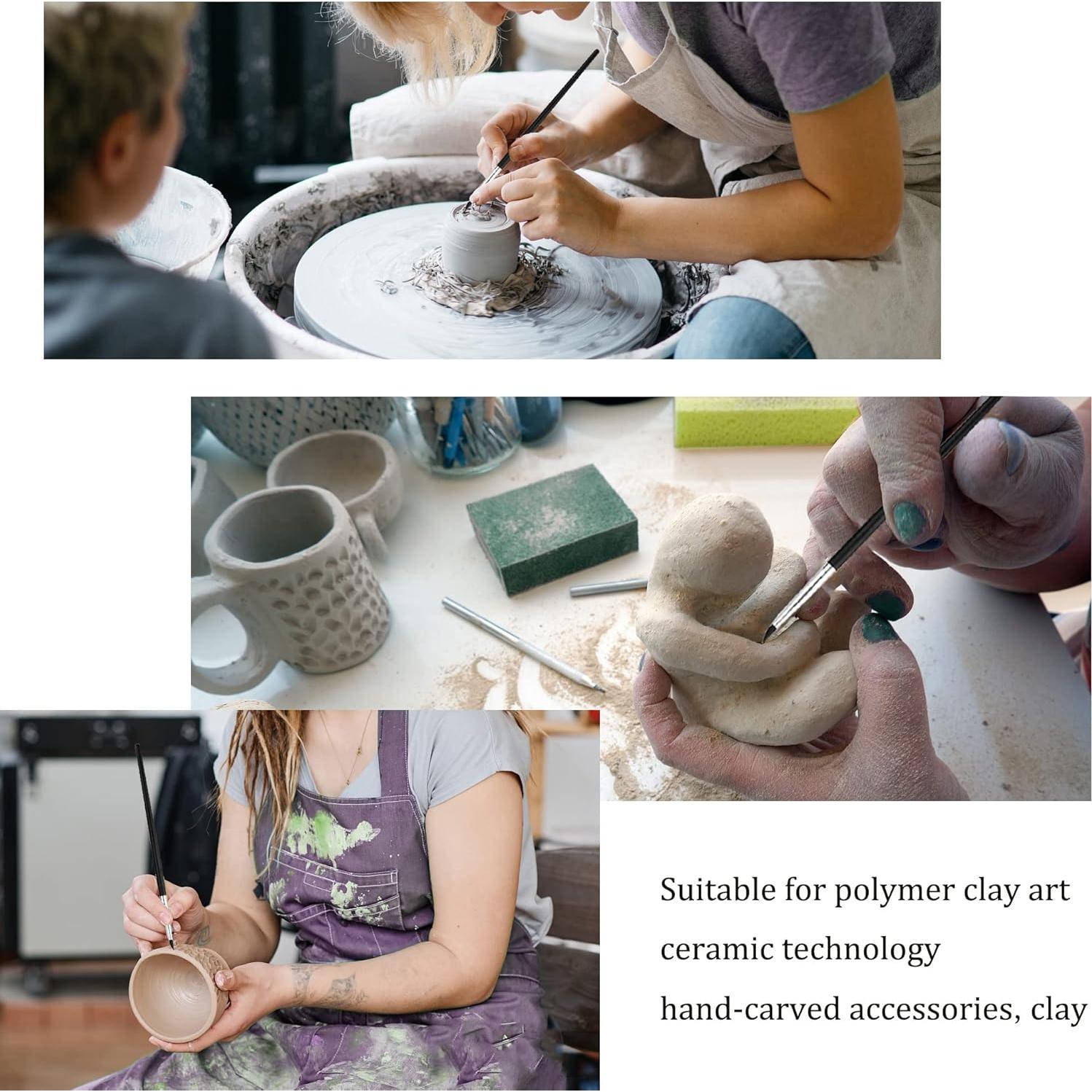 Pinceles de Pintura de Silicona Sdanart 5 Piezas Tamaño 4