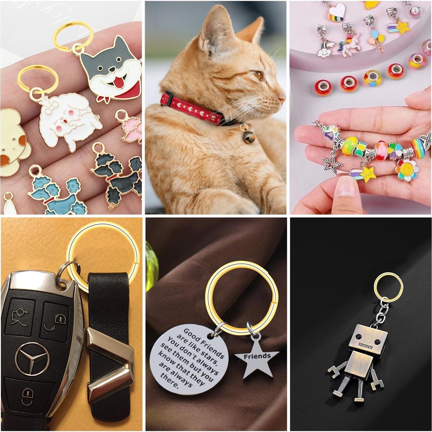 100 Anillos Abiertos Mini CooBigo 10mm Dorados para Manualidades