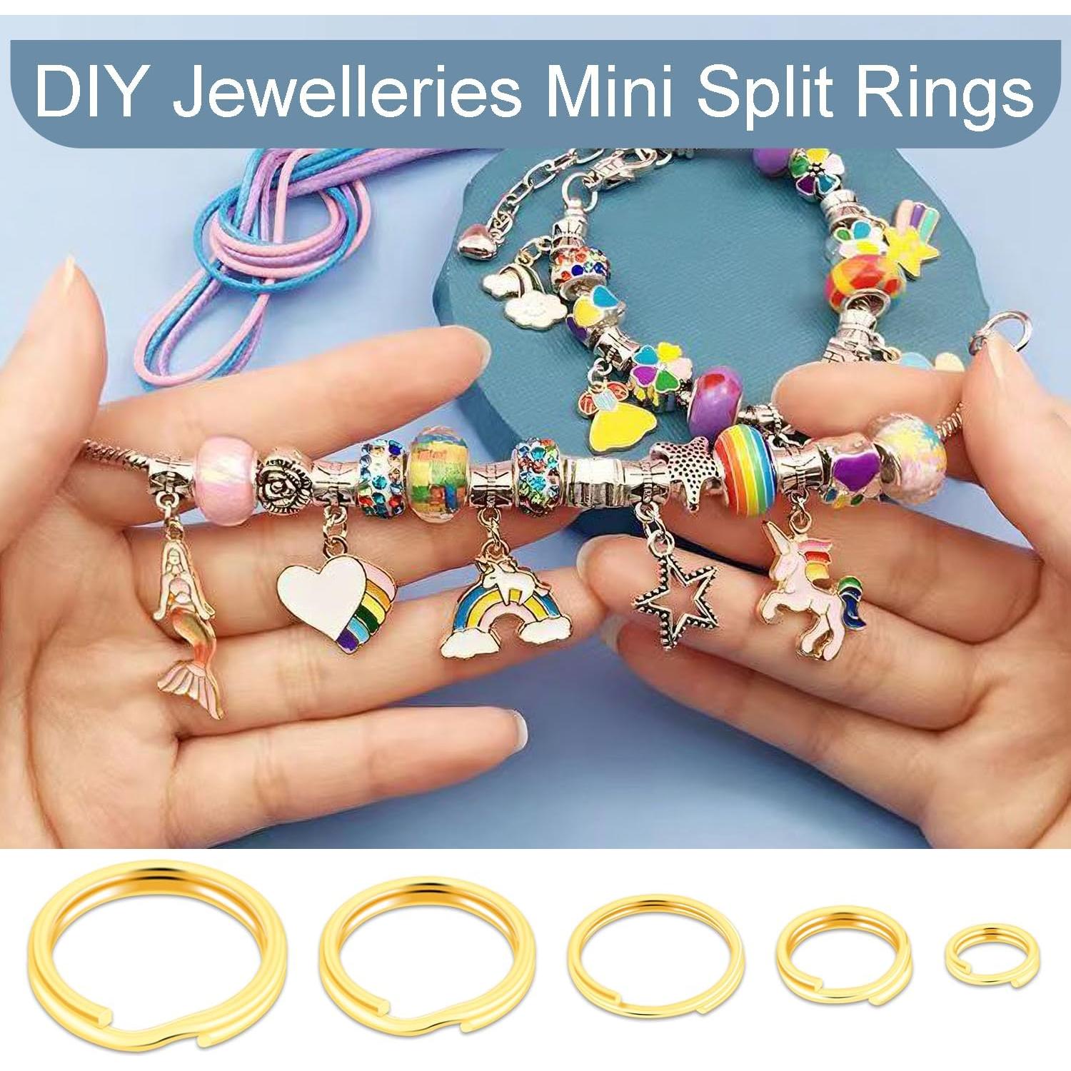 100 Anillos Abiertos Mini CooBigo 10mm Dorados para Manualidades