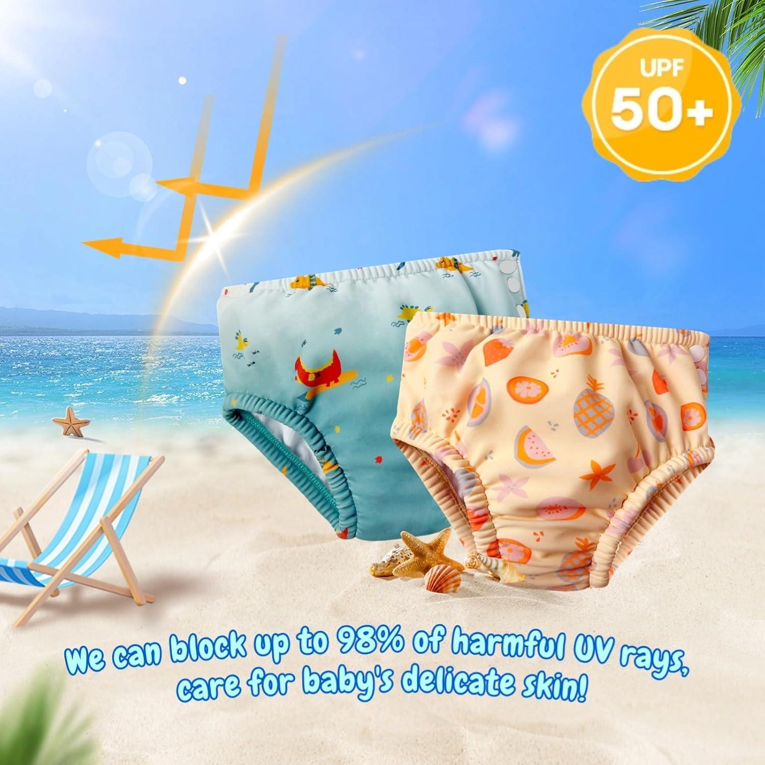 Pañal de Natación Reutilizable HiABsee UPF 50+ 0-6 Meses