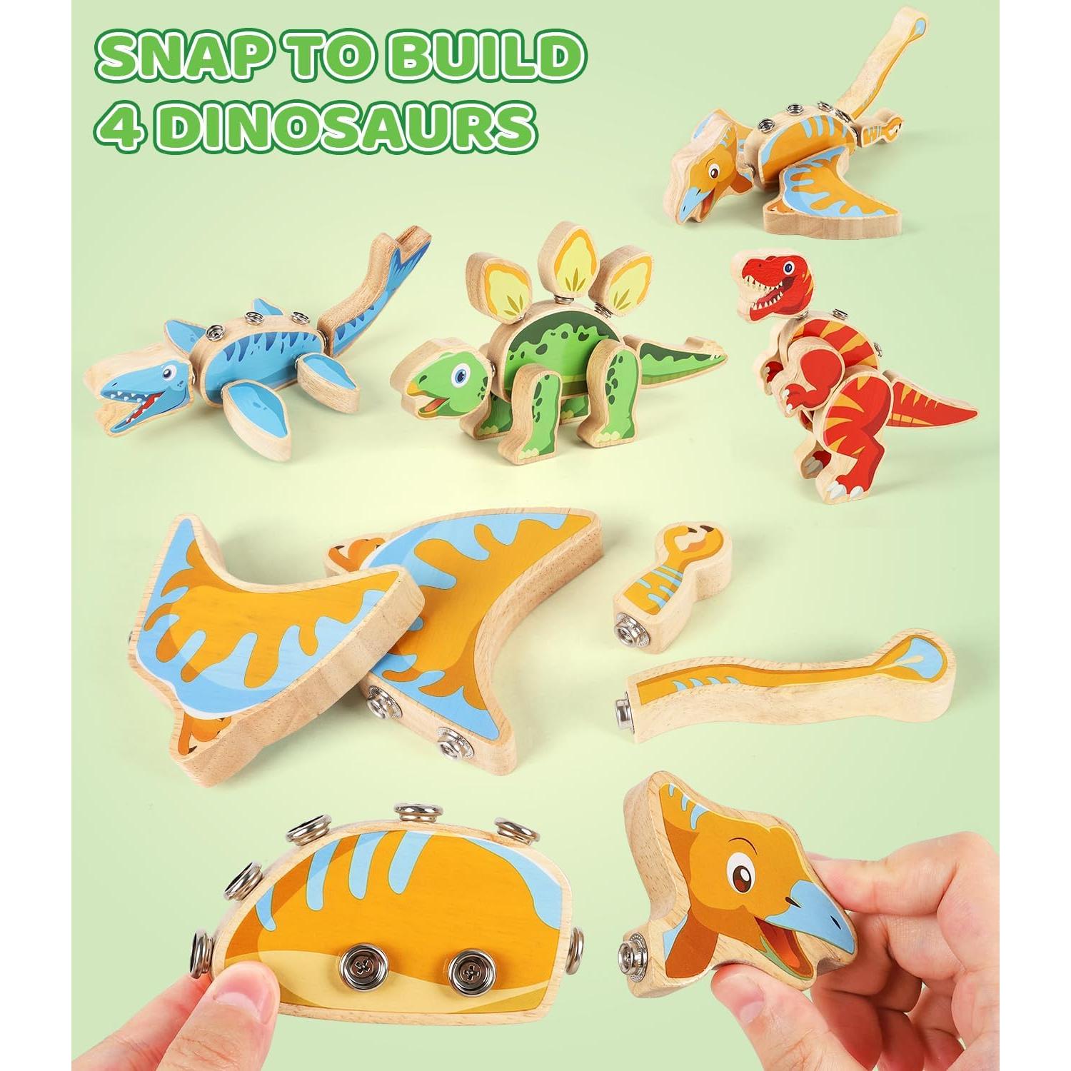 Juguete de Construcción de Dinosaurios GLEEHAPY - 30 Piezas