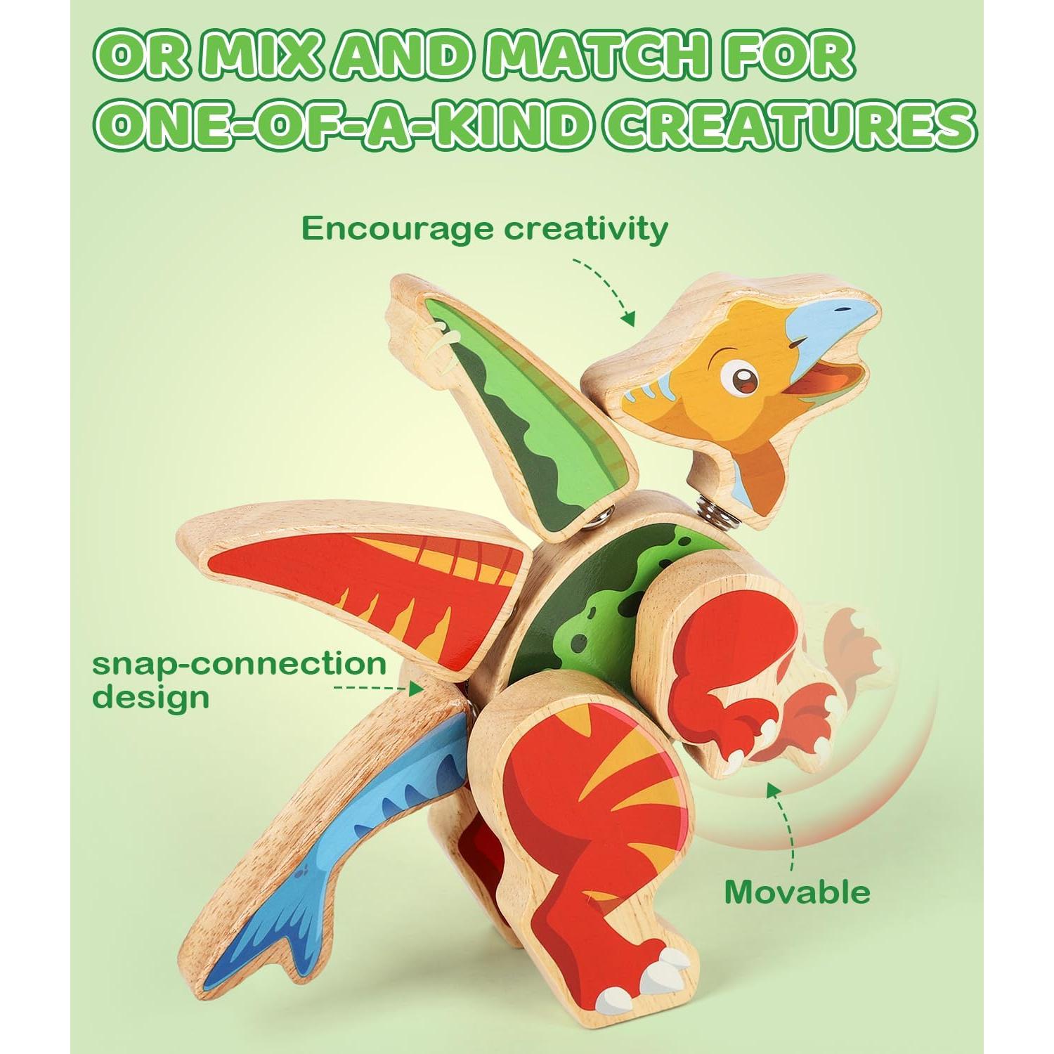 Juguete de Construcción de Dinosaurios GLEEHAPY - 30 Piezas