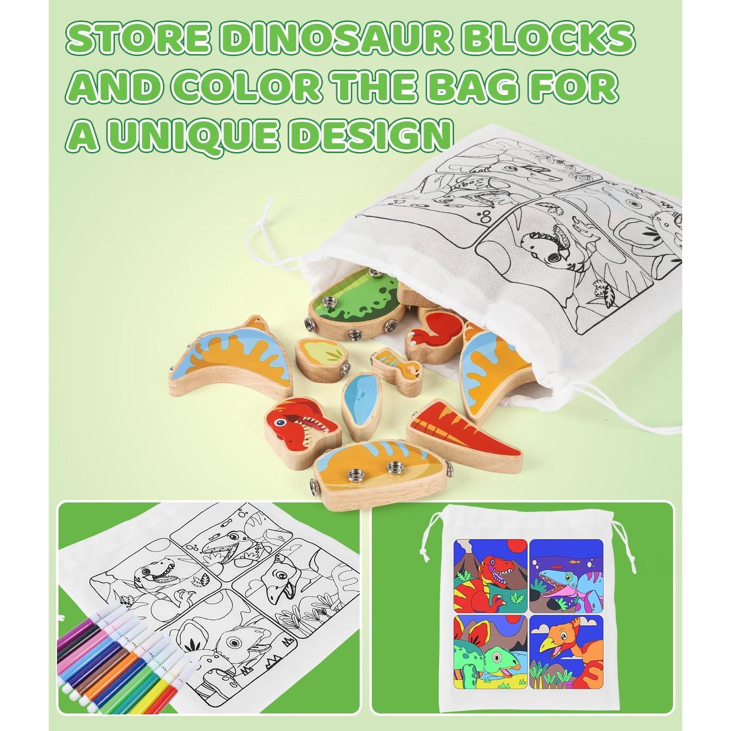 Juguete de Construcción de Dinosaurios GLEEHAPY - 30 Piezas