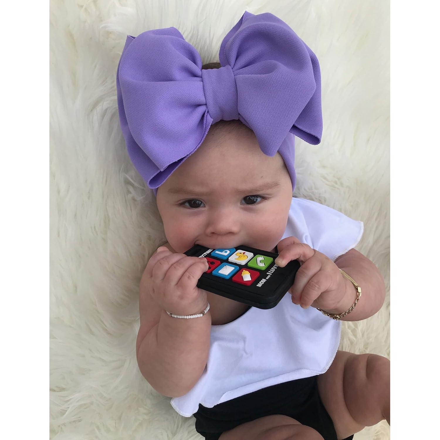 Chupete de Dentición Silli Chews Teléfono Celular Negro 8.89cm