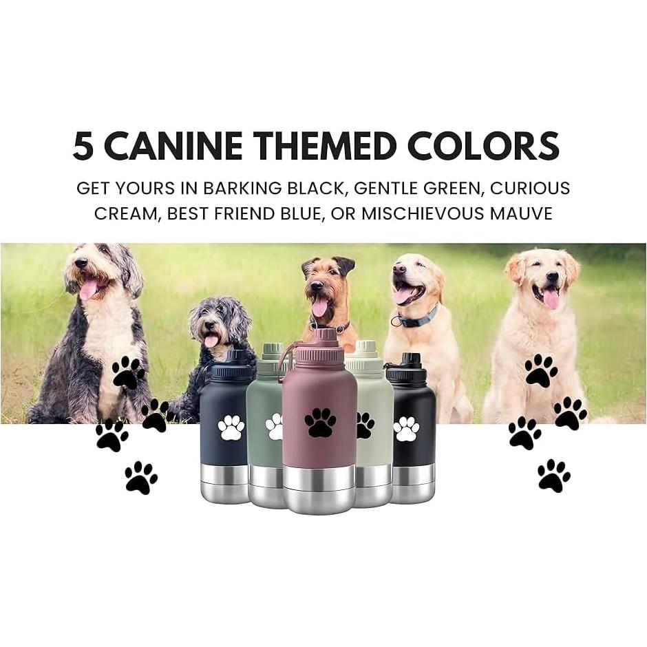 Botella de Agua 32 oz Conex=xions para Perros con Cuencos