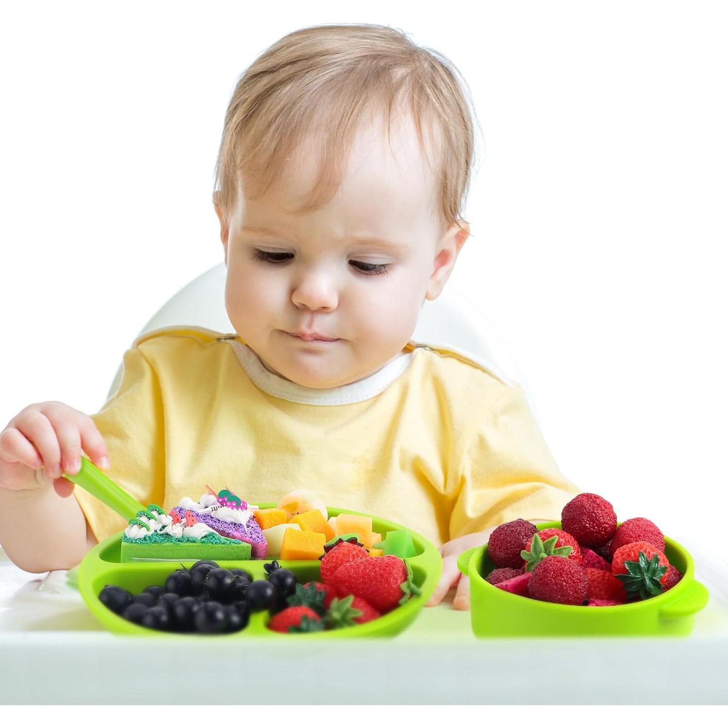 Juego de Alimentación de Silicona Dandat 24 Piezas Bebés