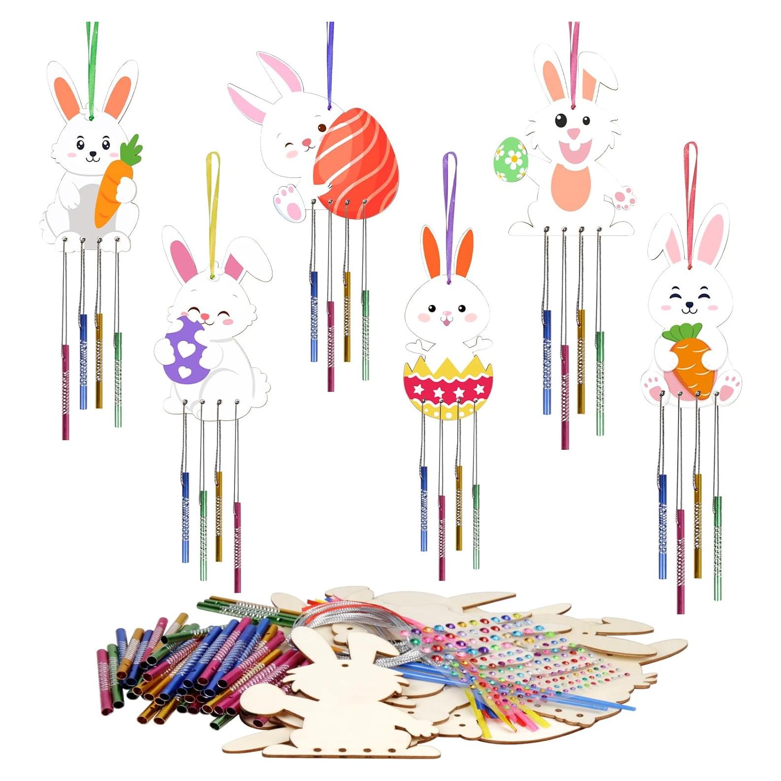 Kit de Móvil de Viento de Conejo Fennoral para Niños - 12 Piezas