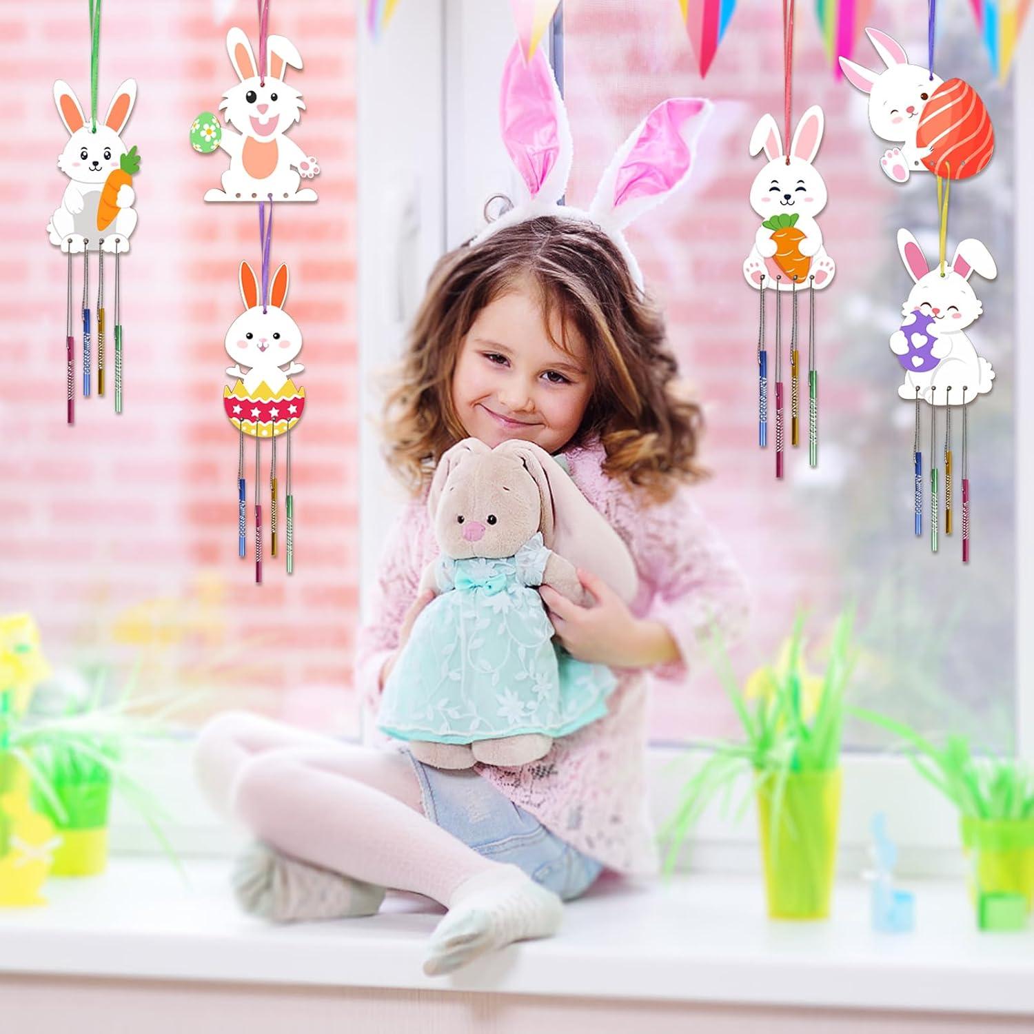 Kit de Móvil de Viento de Conejo Fennoral para Niños - 12 Piezas