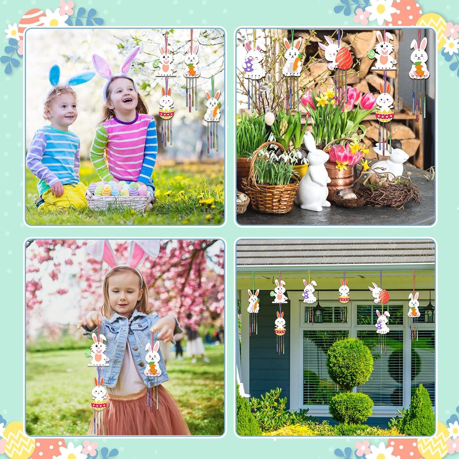 Kit de Móvil de Viento de Conejo Fennoral para Niños - 12 Piezas