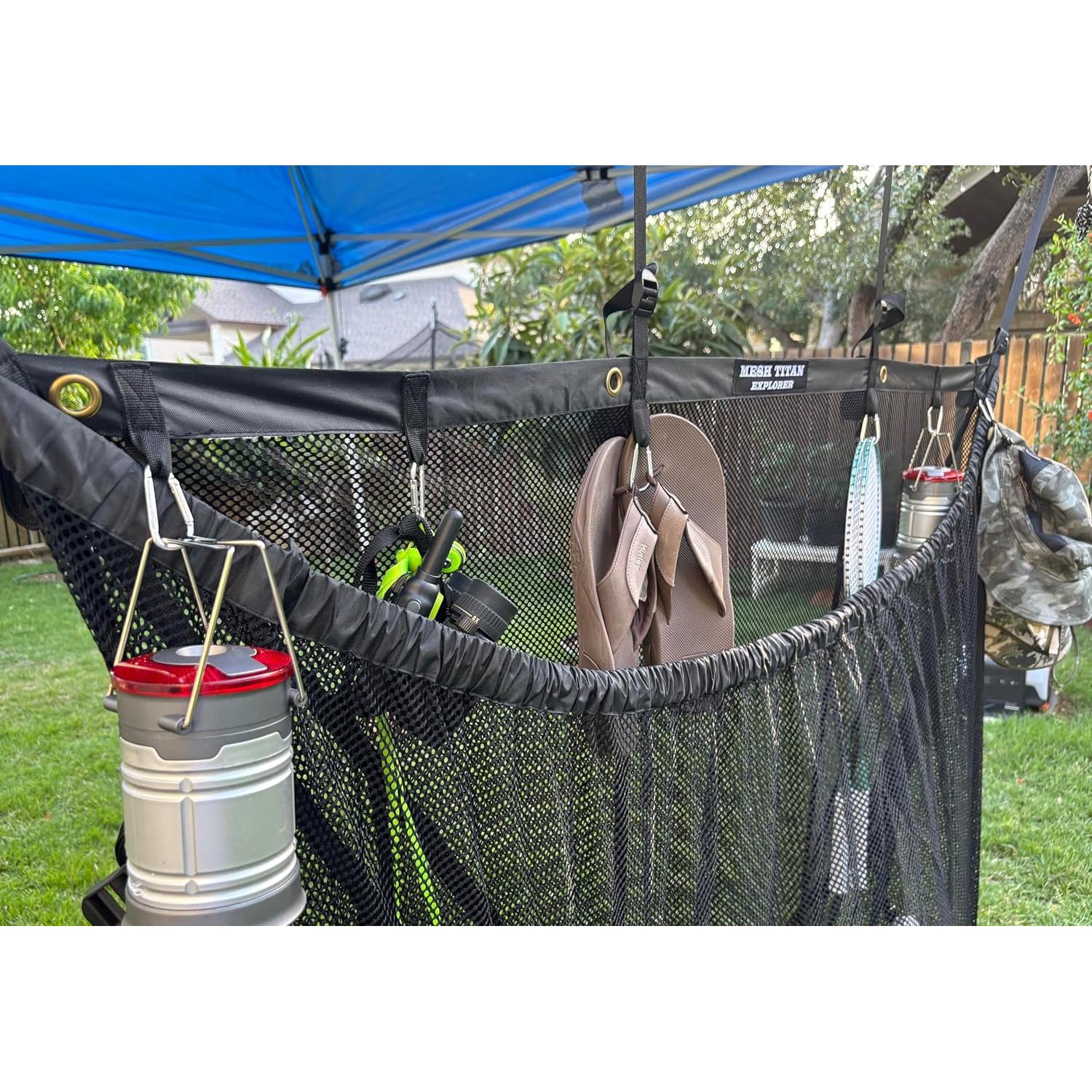 Organizador de Camping Kelvania MESH TITAN Explorer Negro 1.52m