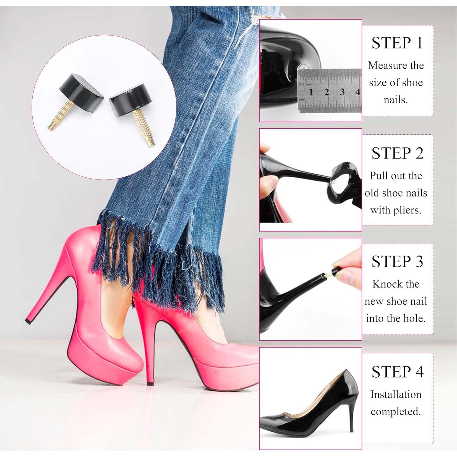 10 Pares Tapas Reemplazo Tacones Keroius U-Shape TPU