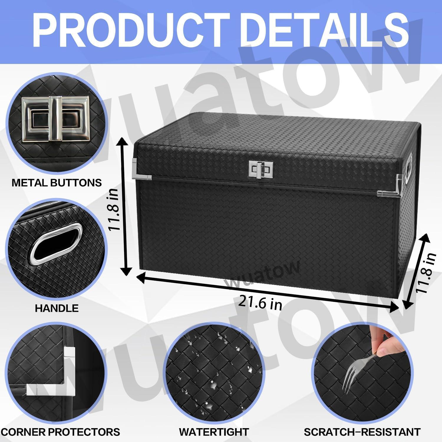 Organizador de Maletero Wuatow L Plegable Impermeable Negro