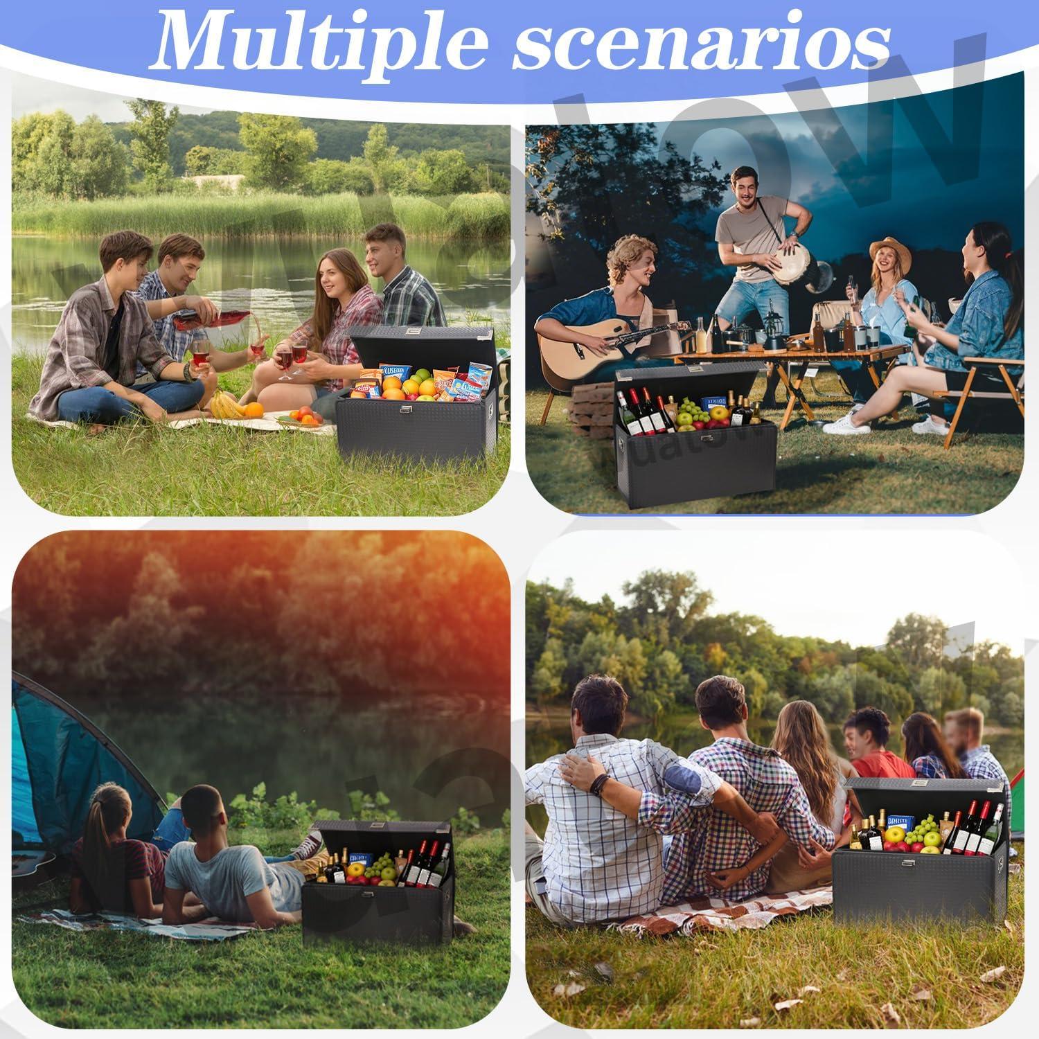 Organizador de Maletero Wuatow L Plegable Impermeable Negro