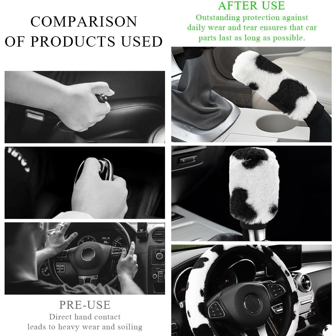 Juego de Accesorios para Auto Gasedin 3 Piezas Diseño Vaca