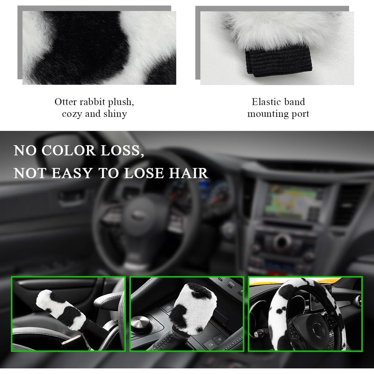 Juego de Accesorios para Auto Gasedin 3 Piezas Diseño Vaca