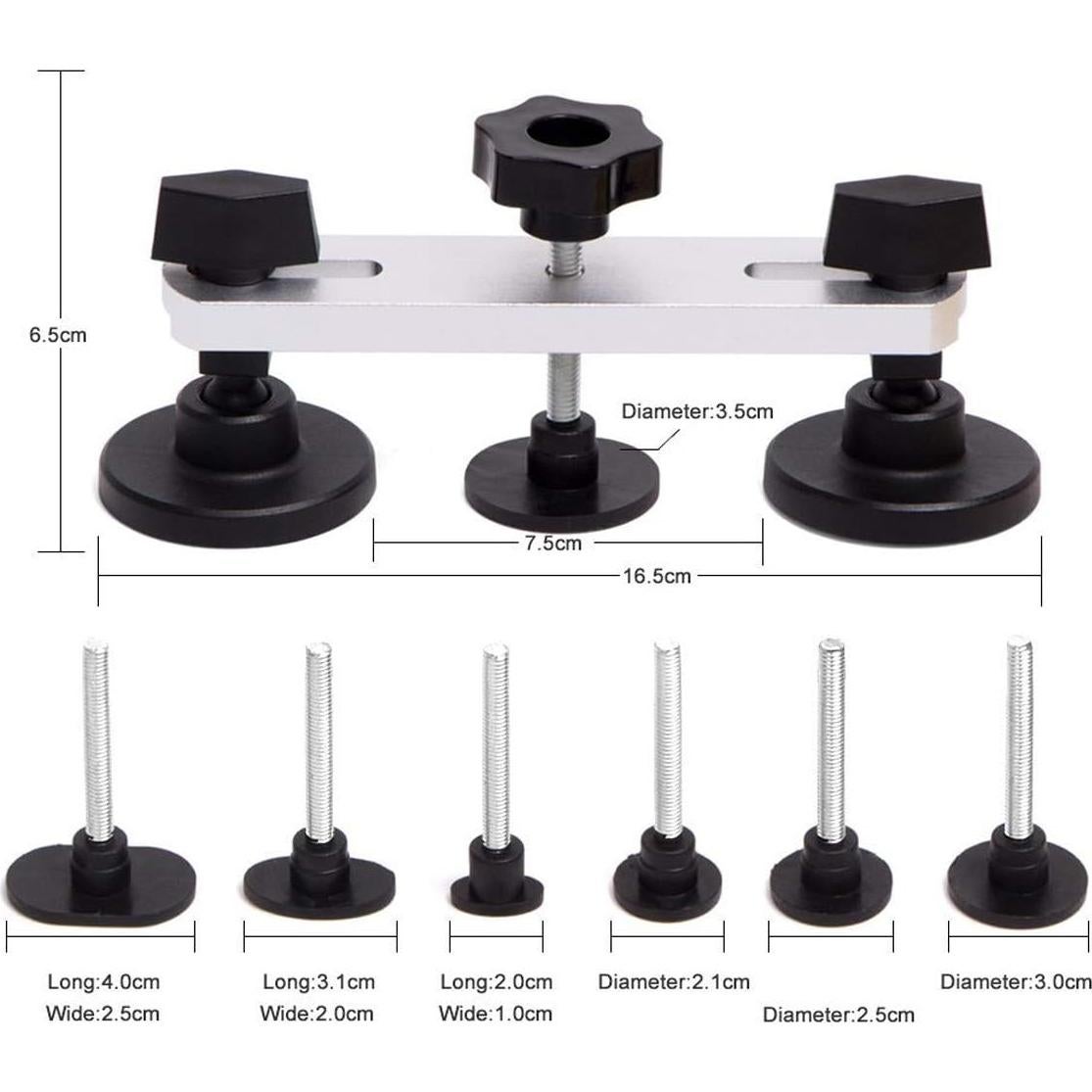 Kit de reparación de abolladuras LadyRosian YLQY7, 7 pestañas