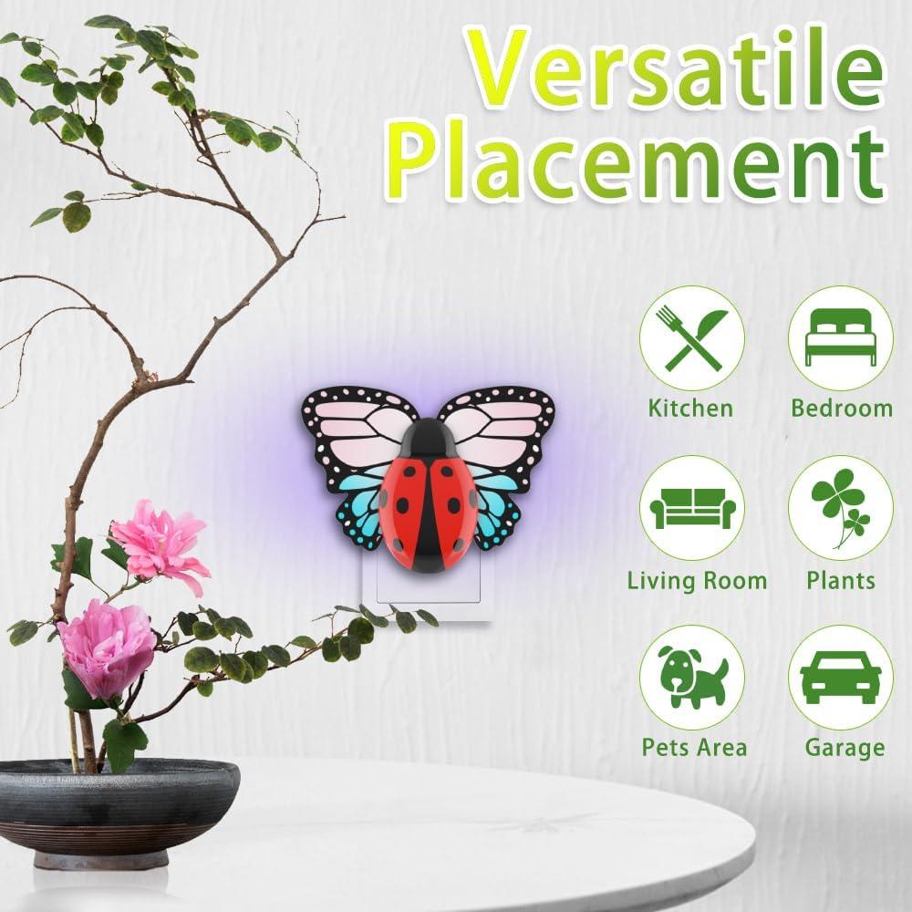 Trampa para Moscas Interior Neyiok MWS-069 con Luz UV y Pegatinas