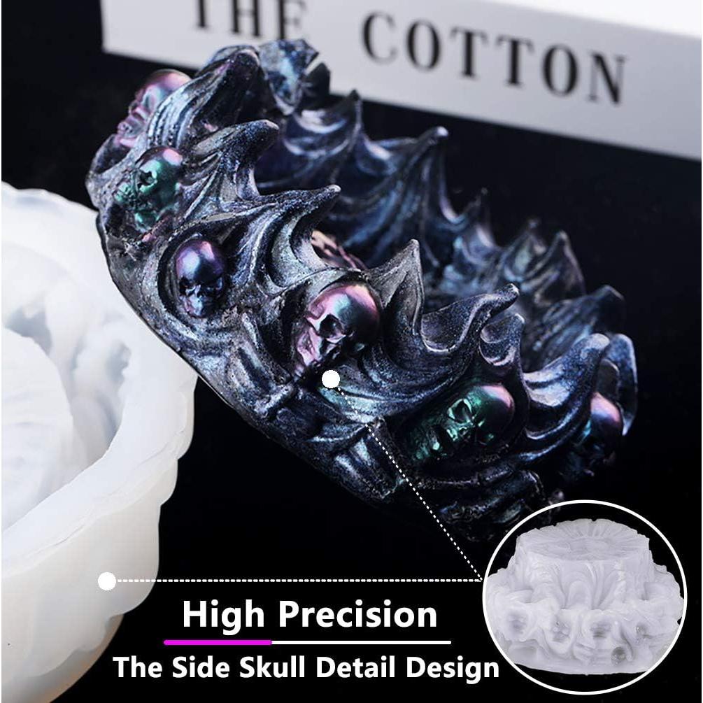 Molde de Cenicero de Silicona Calavera Vastsoon 13 cm