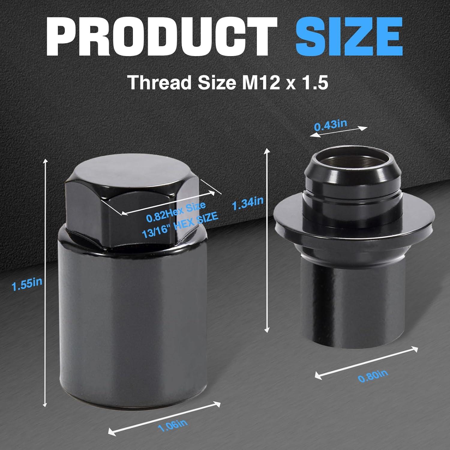 Juego de Tuercas de Bloqueo de Rueda M12x1.5 FOMIUZY Antirrobo