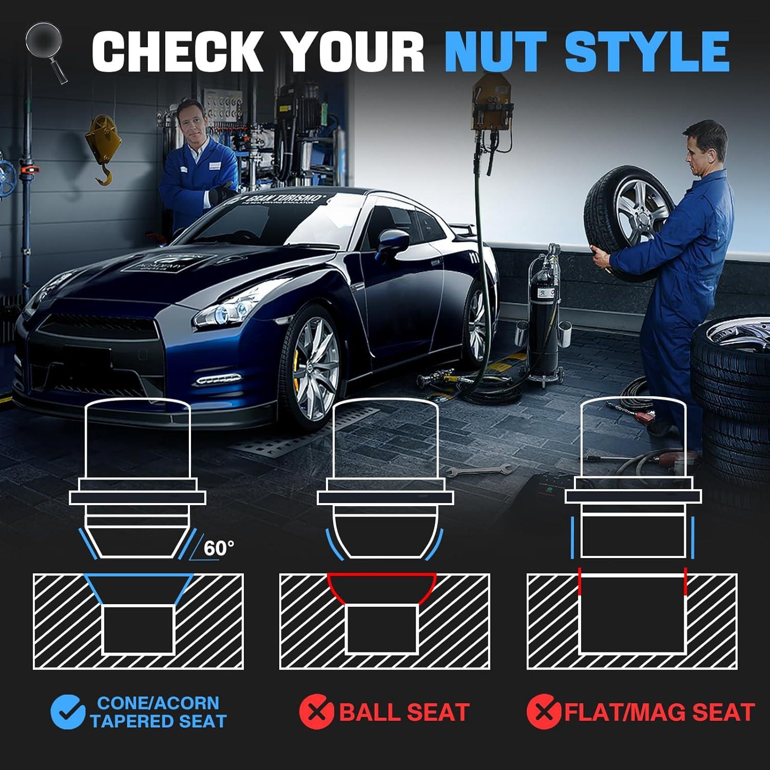 Juego de Tuercas de Bloqueo de Rueda M12x1.5 FOMIUZY Antirrobo