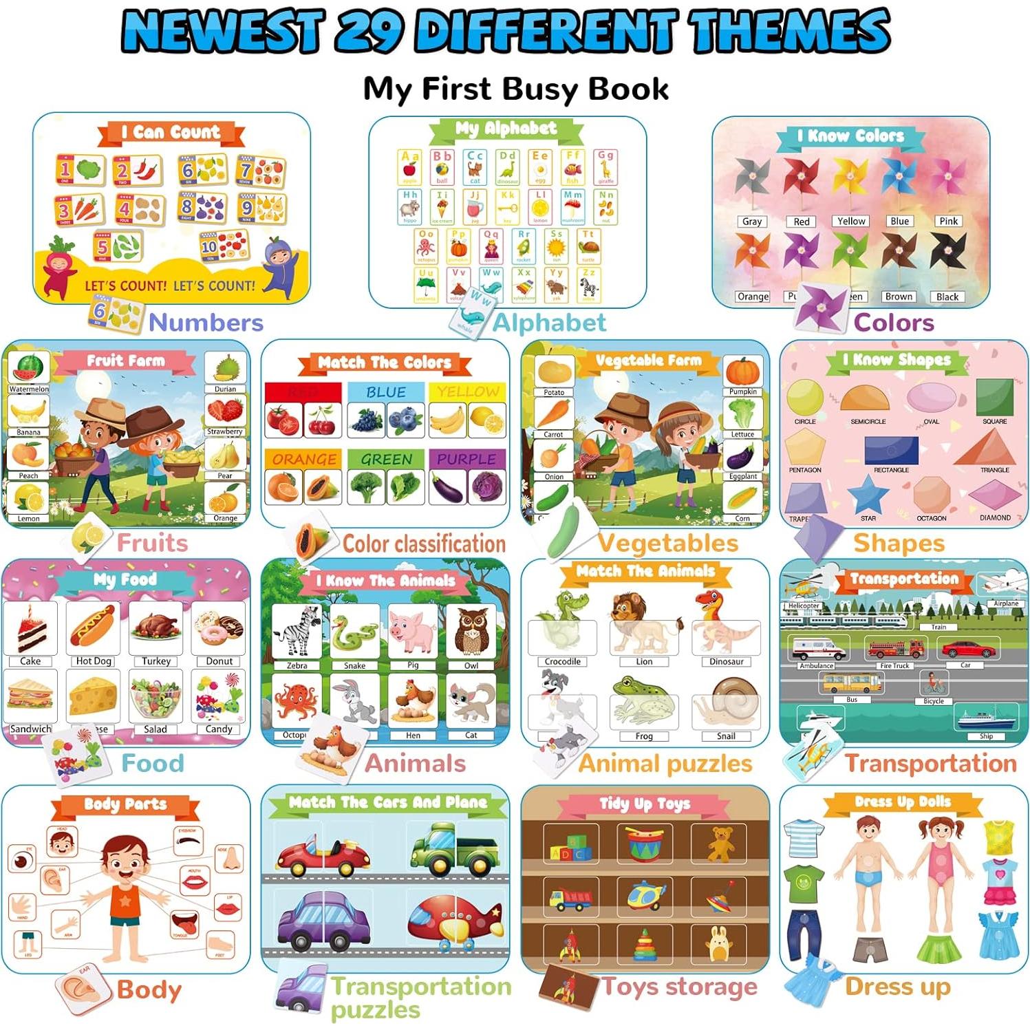 Libro de Actividades Preescolar Huijing - 15 Temas Montessori