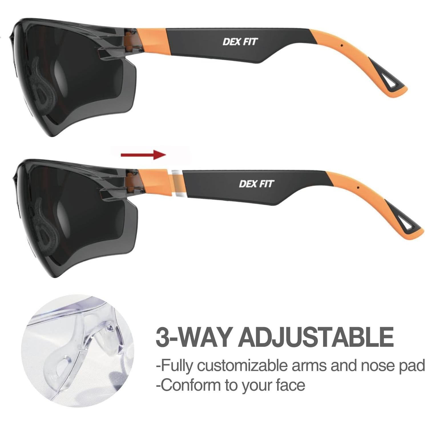 Gafas de Seguridad DEX FIT SG210 UV400 Antiempañante