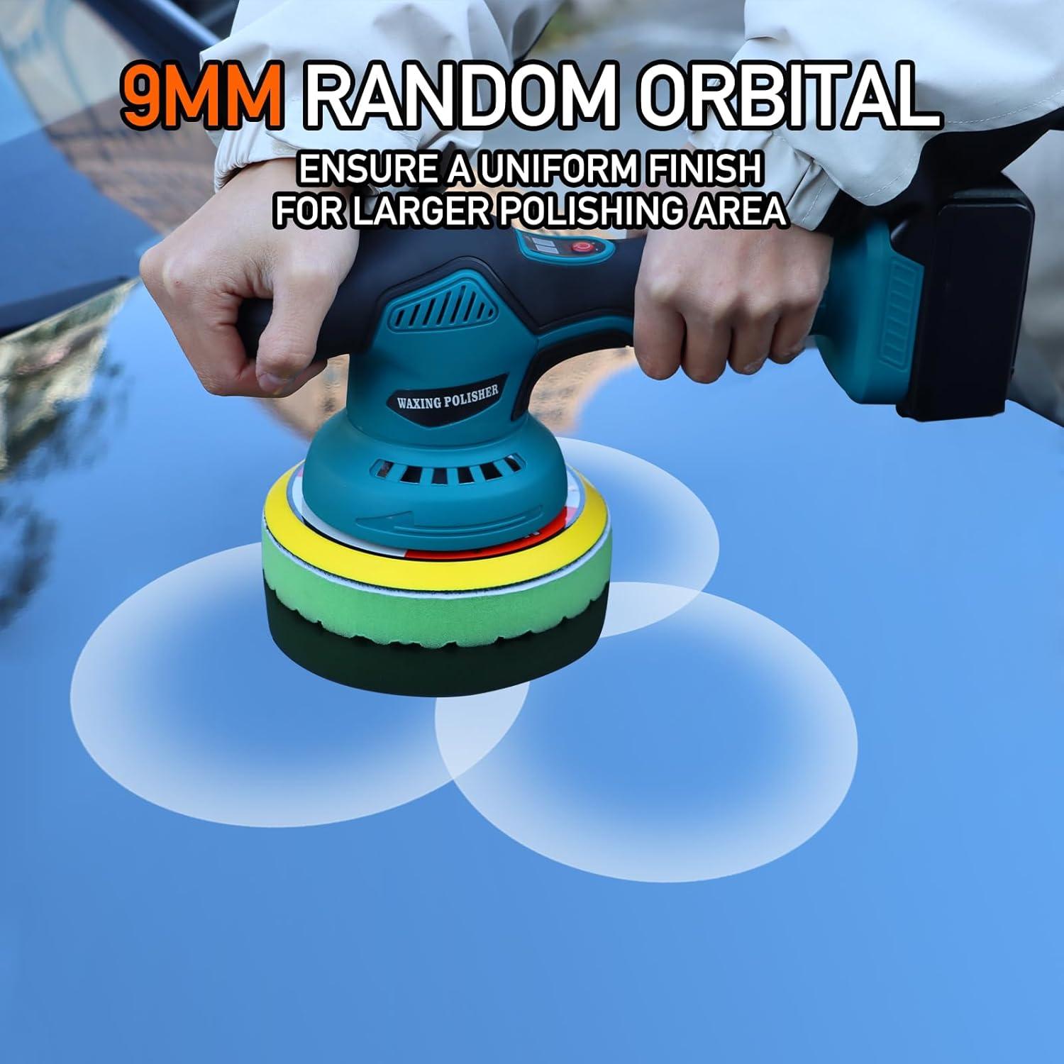 Pulidora Inalámbrica Alrigon 18V para Coche - 6" 8 Velocidades