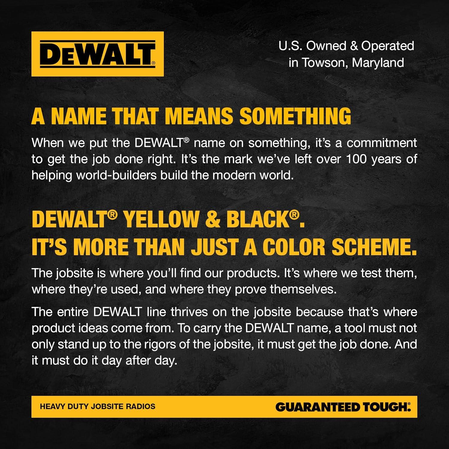 Walkie Talkies DEWALT DXFRS300 4 Unidades Impermeables