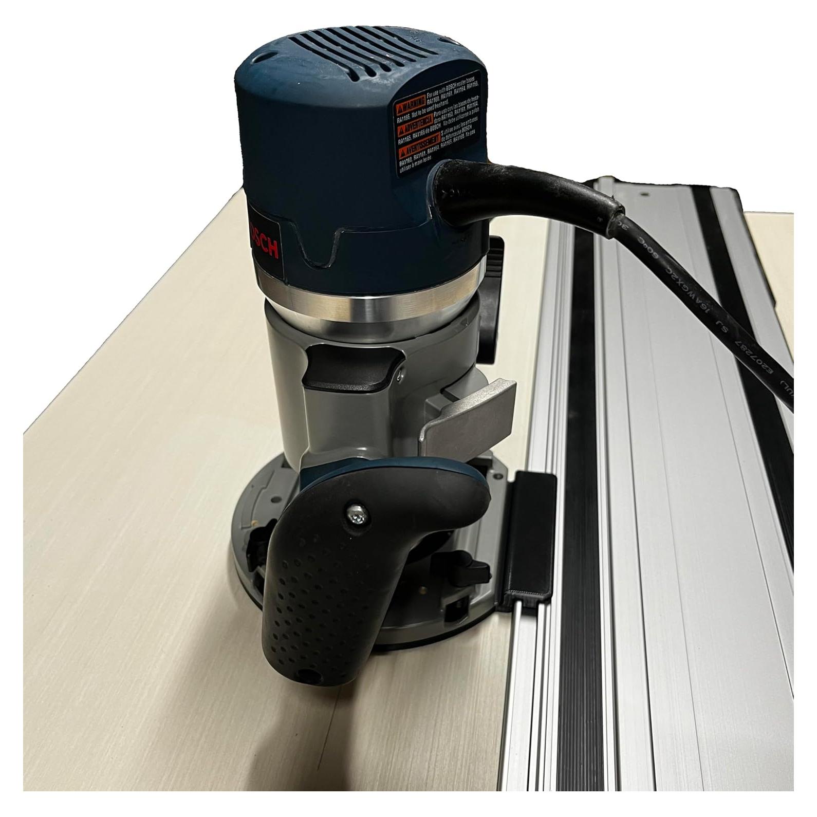 Adaptador de riel guía para router Bosch 1617 - Base de inmersión