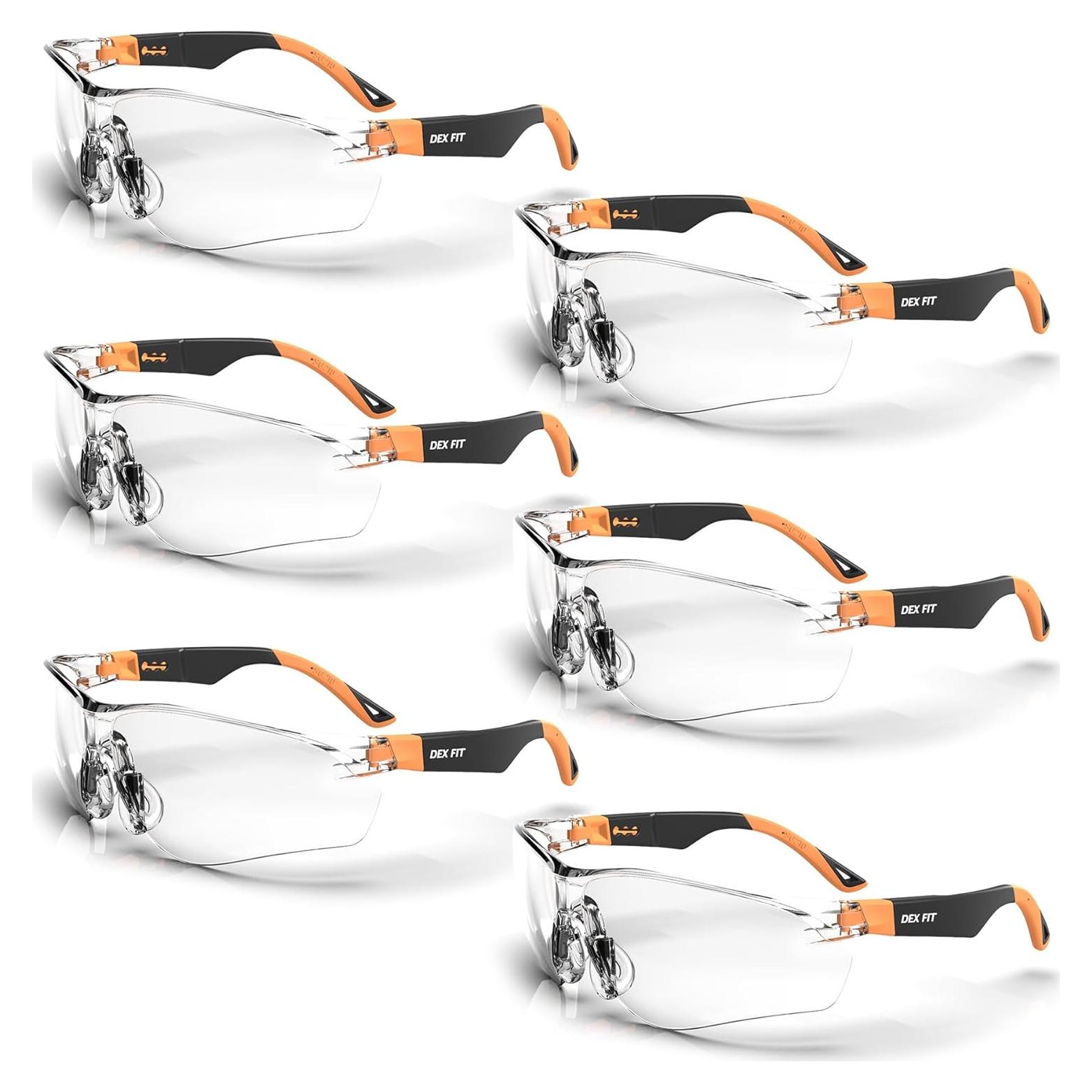 Gafas de Seguridad DEX FIT SG210 Antivaho UV385 6 Pares